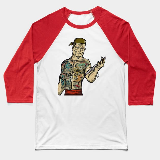 Yakuza gangster Baseball T-Shirt by RiyanRizqi